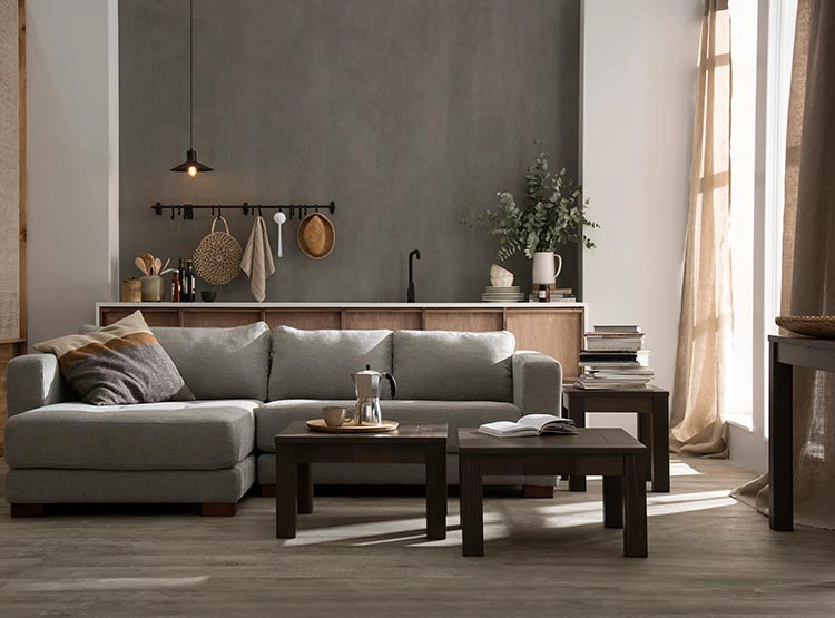 MESA LATERAL ROSEN NEW SAPELLY CENIZA GRAFITO 50 X 50 CM - 7