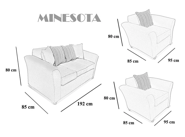JUEGO DE LIVING ELEGANT DETAIL MINESOTA 311 - 4