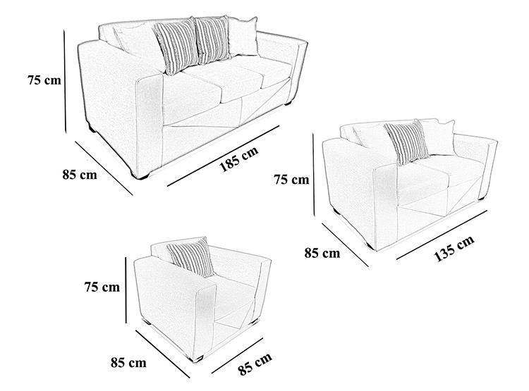 JUEGO DE LIVING ELEGANT DETAIL SANTA FE 321 - 5