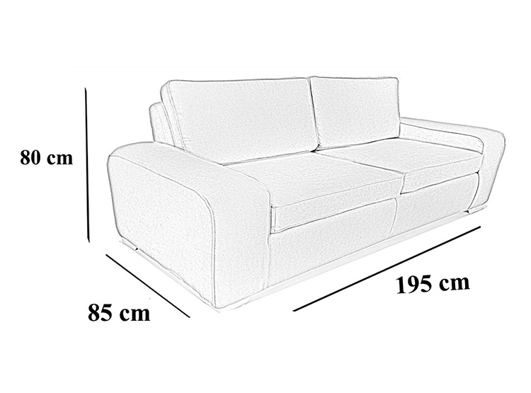 SOFA ELEGANT DETAIL BOSTON 3C - 3