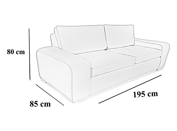 SOFA ELEGANT DETAIL BOSTON 3C - 3