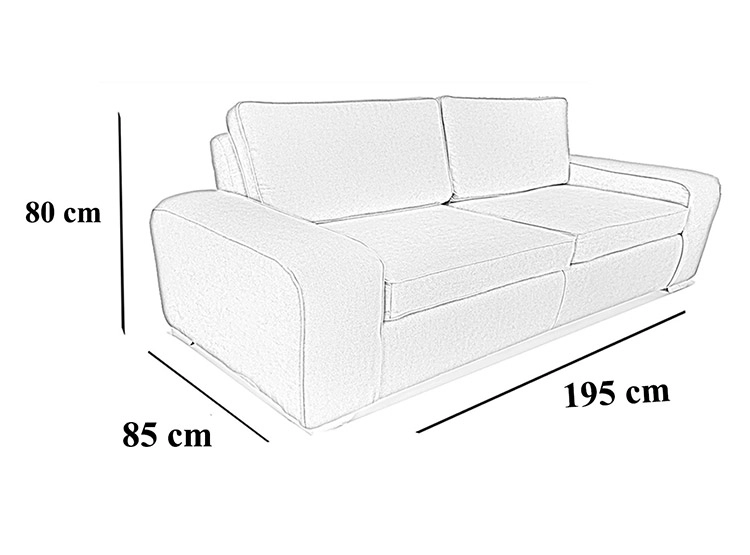 SOFA ELEGANT DETAIL BOSTON 3C - 3