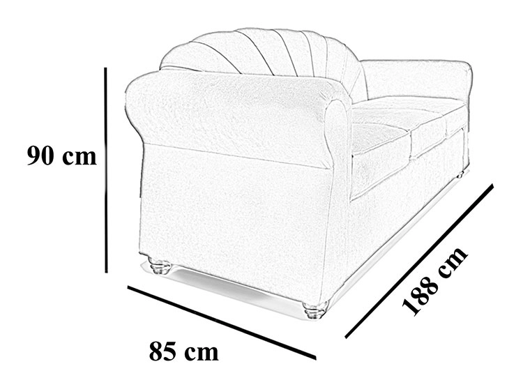 SOFA ELEGANT DETAIL MARSELLA 3C - 3