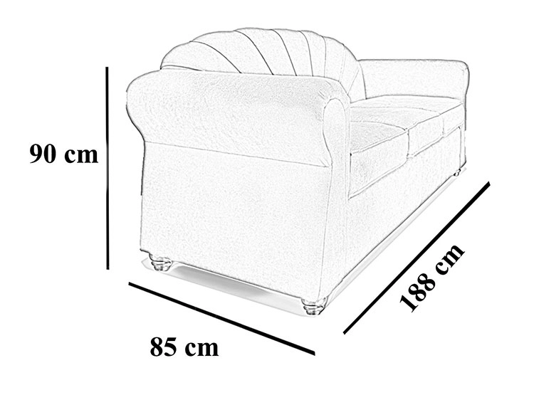 SOFA ELEGANT DETAIL MARSELLA 3C - 3
