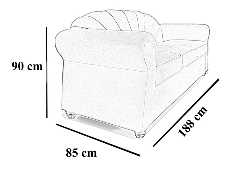 SOFA ELEGANT DETAIL MARSELLA 3C - 3
