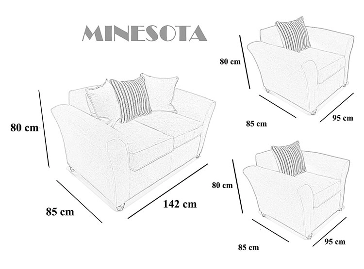 JUEGO DE LIVING ELEGANT DETAIL MINESOTA 211 - 4