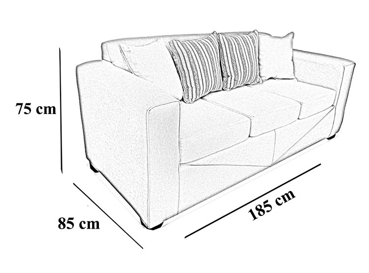 SOFA ELEGANT DETAIL SANTA FE 3C - 3