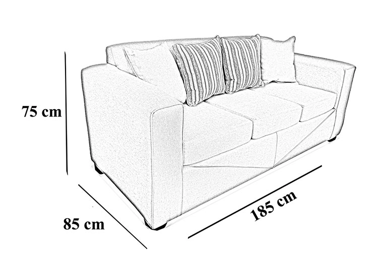 SOFA ELEGANT DETAIL SANTA FE 3C - 3