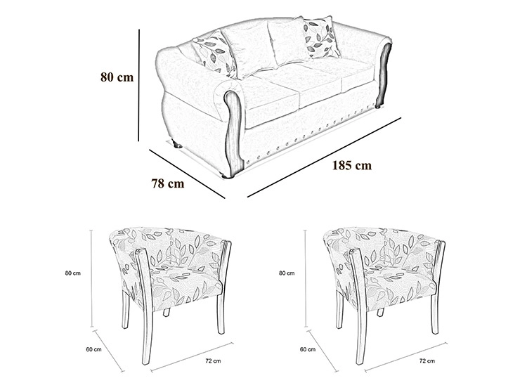 SOFA ELEGANT DETAIL BARTOLUCCI 3C - 4