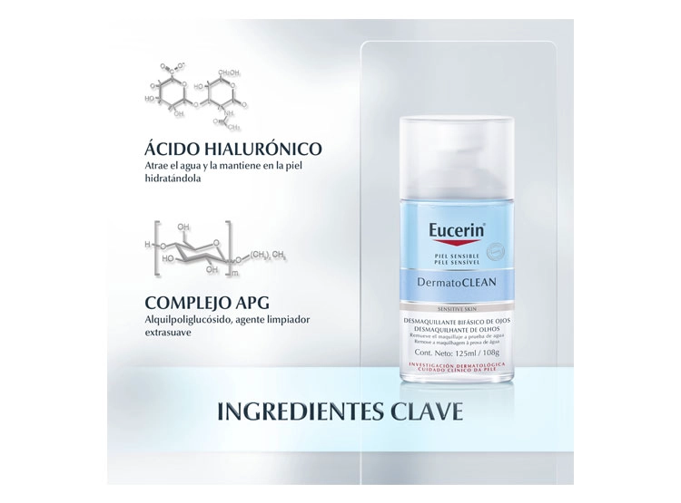 DESMAQUILLANTE BIFÁSICO DE OJOS EUCERIN DERMATOCLEAN 125 ML - 4