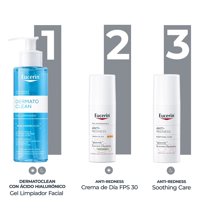 CREMA FACIAL EUCERIN HIDRATANTEANTIENROJECIMIENTO SPF 25 50 ML - 9