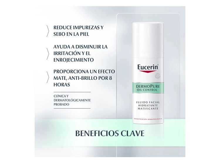 CREMA FACIAL EUCERIN HIDRATANTE MATIFICANTE DERMOPURE 50 ML - 3
