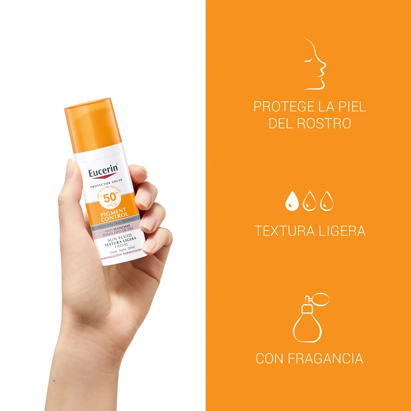 PROTECTOR SOLAR FACIAL EUCERIN SUN FACE PIGMENT CONTROL SPF 50+ 50 ML - 2