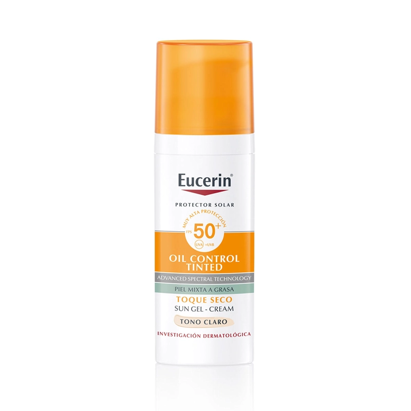 PROTECTOR SOLAR FACIAL EUCERIN SUN OIL CONTROL TINTED TONO LIGHT SPF 50+ 50 ML - 1