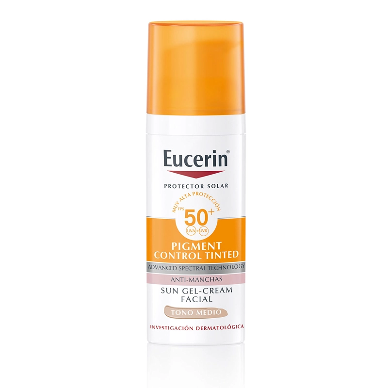 PROTECTOR SOLAR FACIAL EUCERIN SUN PIGMENT CONTROL TINTED TONO MEDIO SPF 50+ 50 ML - 1
