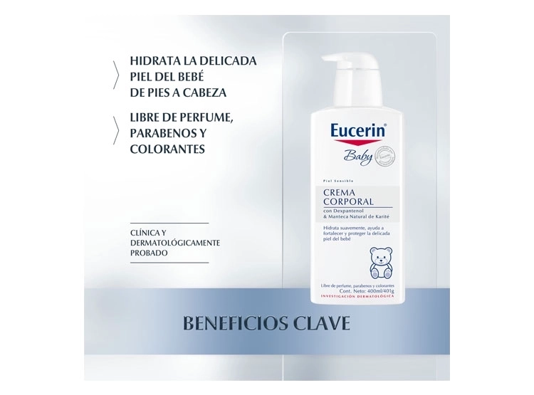 LOCIÓN EUCERIN BABY 400 ML - 2
