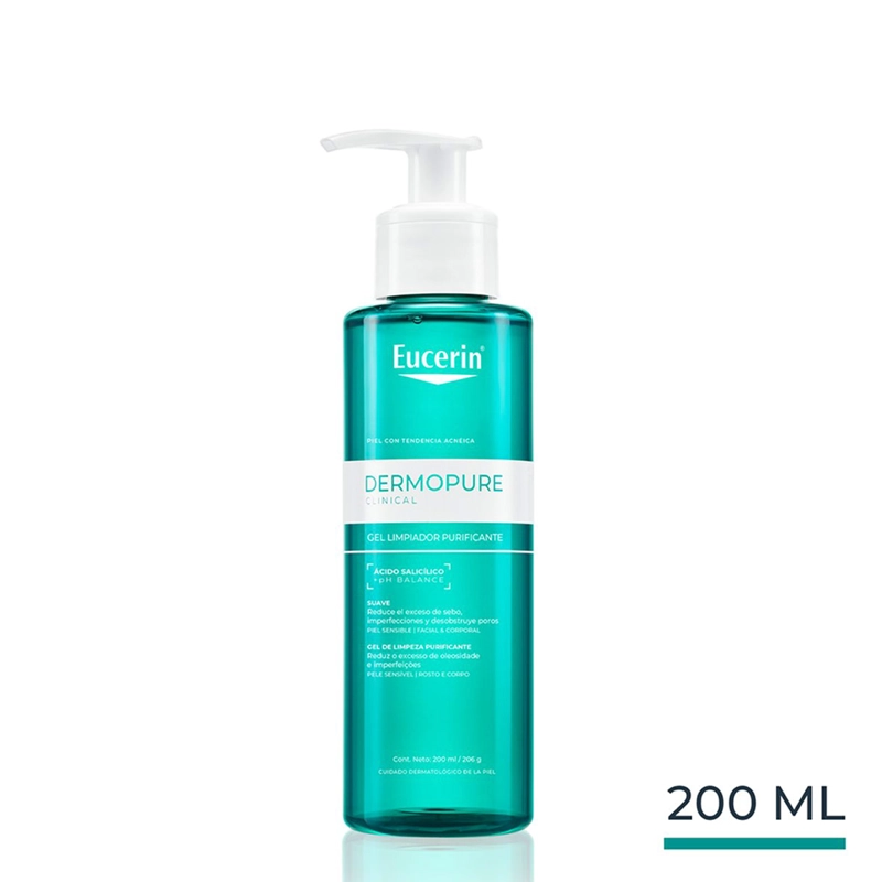 GEL LIMPIADOR EUCERIN DERMOPURE 200 ML - 1