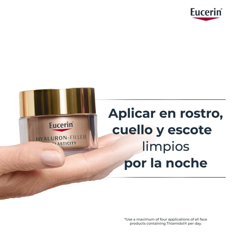 CREMA FACIAL EUCERIN HIDRATANTE NOCHE HYALURON FILLER ELASTICITY 50 ML - 5