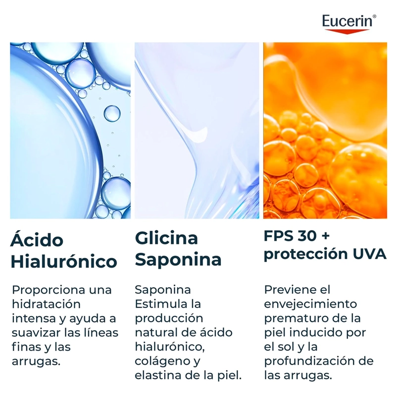 CREMA FACIAL EUCERIN HIDRATANTE DÍA HYALURON FILLER SPF 30 50 ML - 4