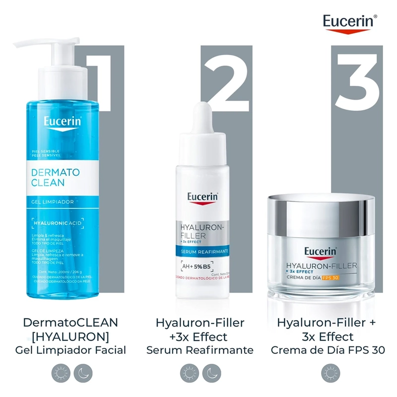 CREMA FACIAL EUCERIN HIDRATANTE DÍA HYALURON FILLER SPF 30 50 ML - 9