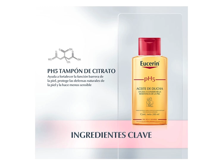 ACEITE DE DUCHA CORPORAL EUCERIN PH5 200 ML - 4