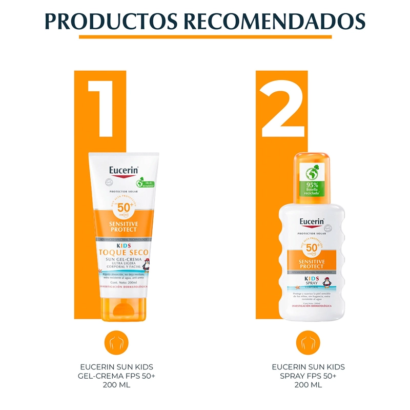 PROTECTOR SOLAR CORPORAL EUCERIN KIDS SPRAY SPF 50+ 200 ML - 7