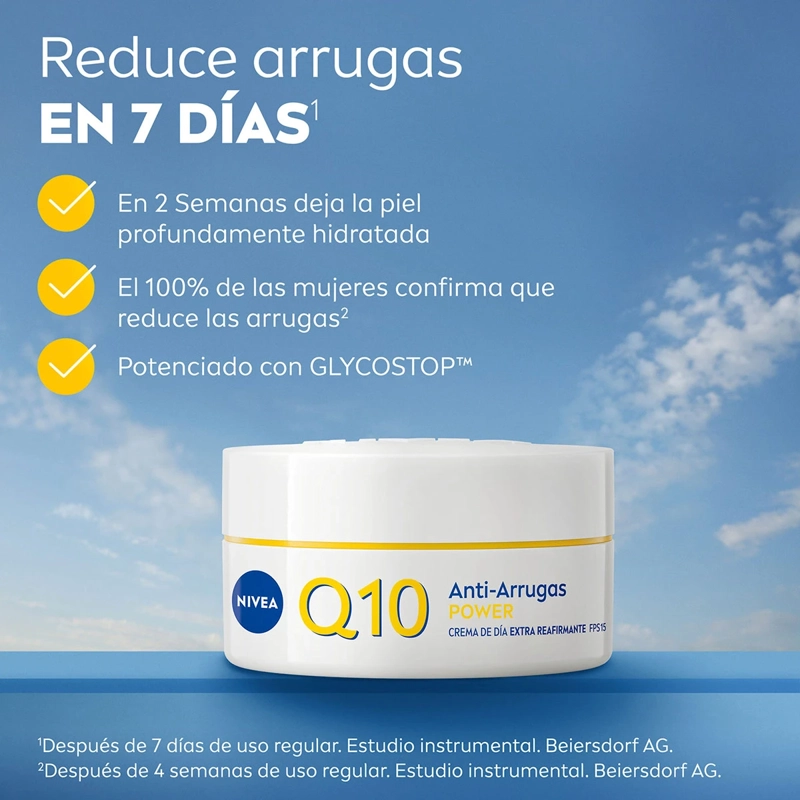 CREMA FACIAL NIVEA HIDRATANTE ANTIARRUGAS Q10 POWER DÍA SPF 20 50 ML - 3