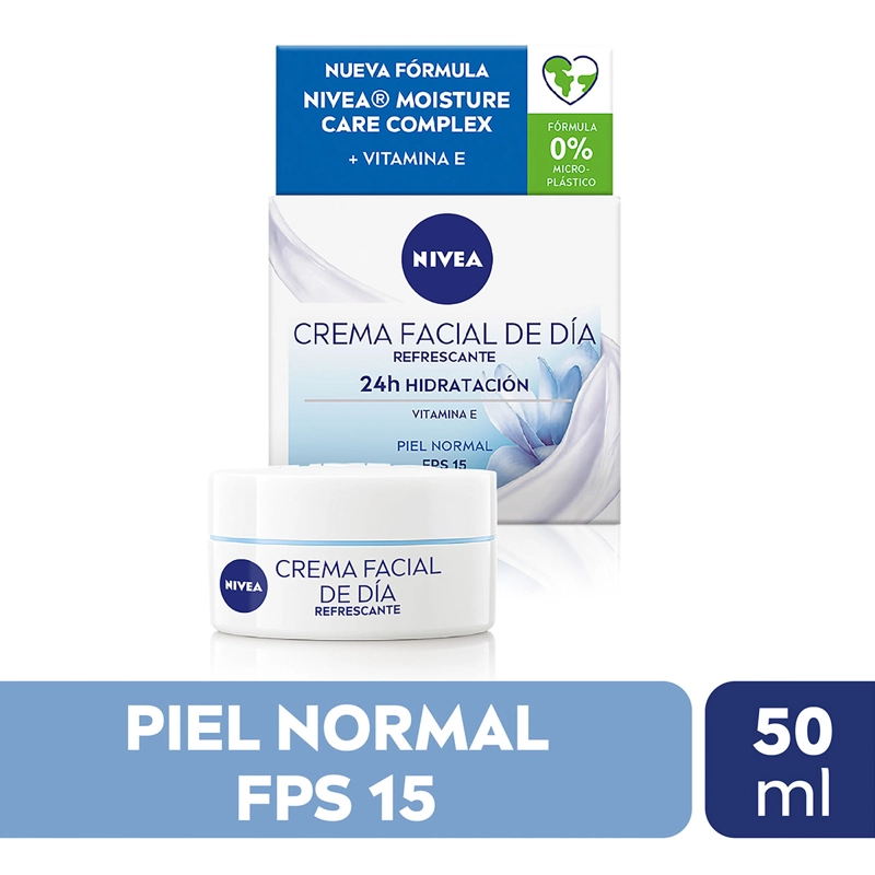 CREMA FACIAL NIVEA HIDRATANTE DÍA ACTIVA PIEL NORMAL SPF 15 50 ML - 2