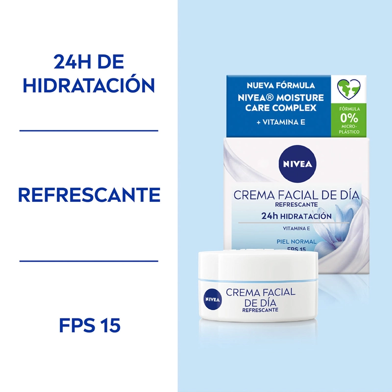 CREMA FACIAL NIVEA HIDRATANTE DÍA ACTIVA PIEL NORMAL SPF 15 50 ML - 3