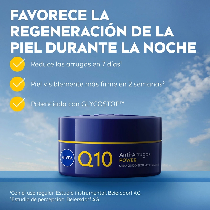 CREMA FACIAL NIVEA HIDRATANTE ANTIARRUGAS NOCHE Q10 POWER 50 ML - 3