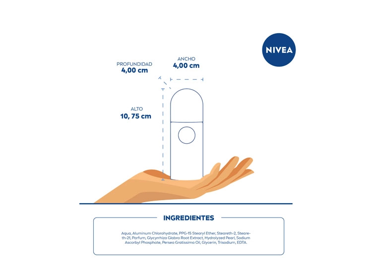 DESODORANTE NIVEA ACLARADO NATURAL CLASSIC TOUCH ROLL ON 50 ML - 5
