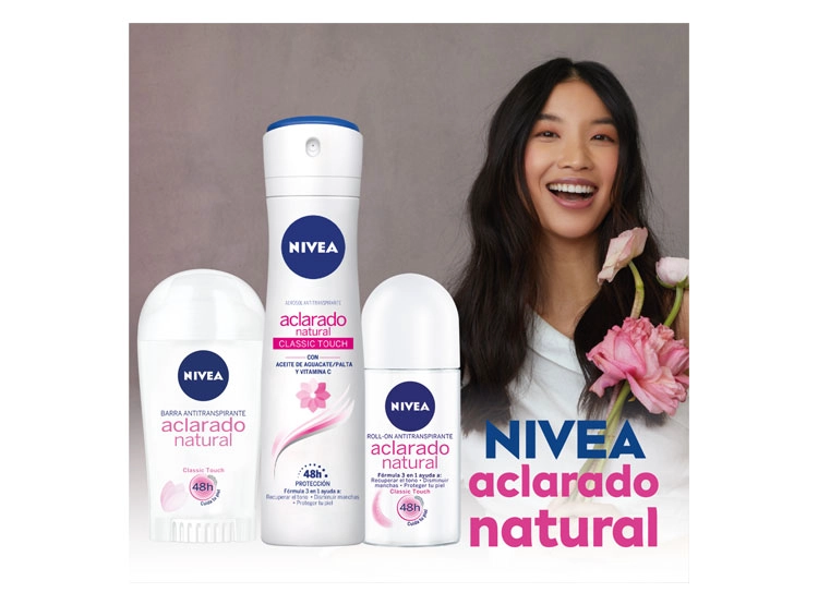 DESODORANTE NIVEA ACLARADO NATURAL CLASSIC TOUCH ROLL ON 50 ML - 6