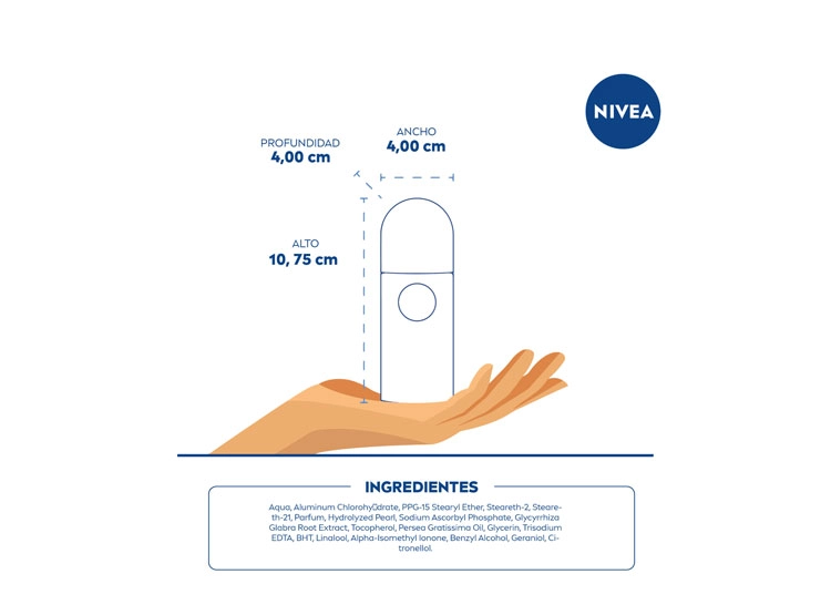 DESODORANTE NIVEA ACLARADO NATURAL BEAUTY TOUCH ROLL ON 50 ML - 5