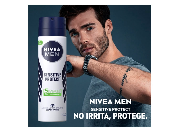 DESODORANTE NIVEA MEN SENSITIVE PROTECT SPRAY 150 ML - 3