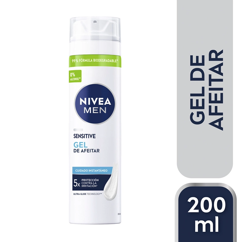 GEL DE AFEITAR NIVEA MEN SENSITIVE 200 ML - 2