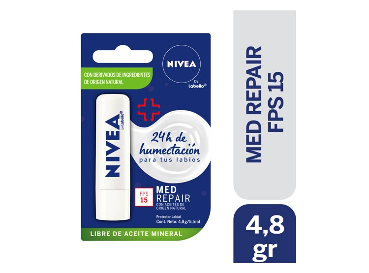 PROTECTOR LABIAL NIVEA MED PROTECTION SPF15 4.8 GR - 1