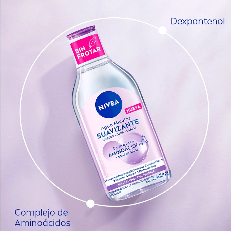 LOCIÓN MICELAR 3 EN 1 NIVEA PIEL SENSIBLE 400 ML - 5