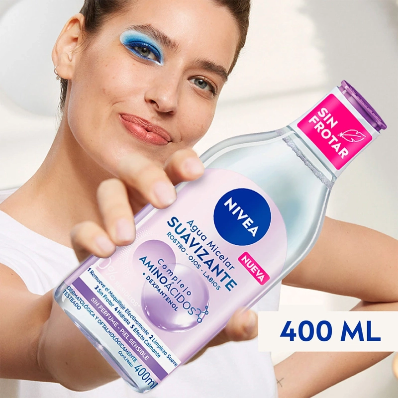 LOCIÓN MICELAR 3 EN 1 NIVEA PIEL SENSIBLE 400 ML - 6