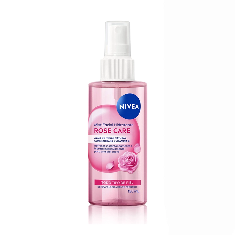 TRATAMIENTO FACIAL NIVEA HIDRATANTE MIST ROSE CARE 150 ML - 1