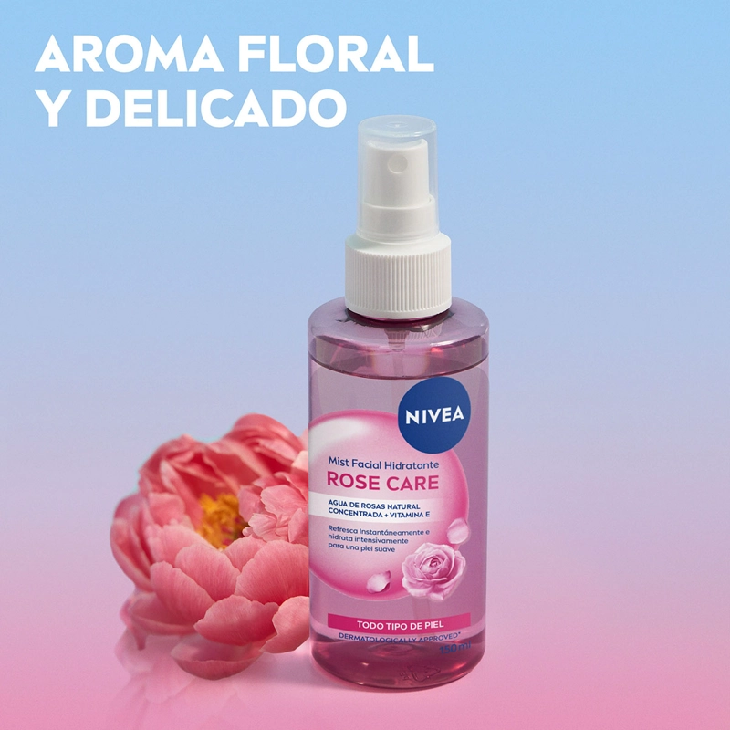 TRATAMIENTO FACIAL NIVEA HIDRATANTE MIST ROSE CARE 150 ML - 11