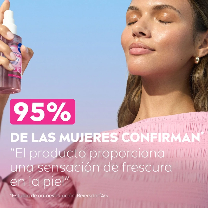 TRATAMIENTO FACIAL NIVEA HIDRATANTE MIST ROSE CARE 150 ML - 6
