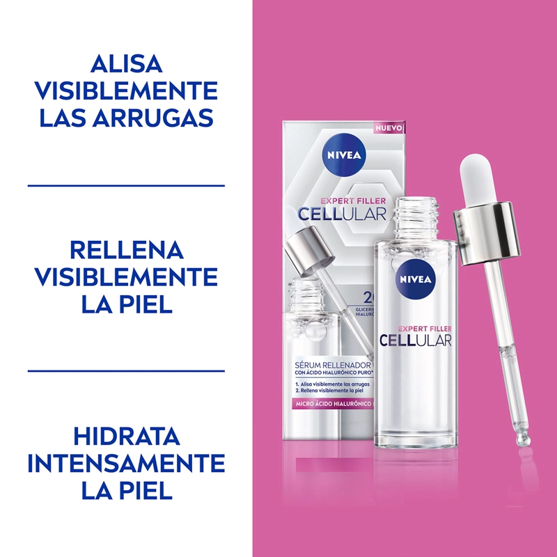 SÉRUM RELLENADOR NIVEA HYALURON CELLULAR FILLER 30 ML - 3