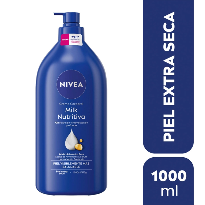 CREMA CORPORAL NIVEA HIDRATANTE MILK NUTRITIVA PIEL EXTRA SECA 1 L - 2