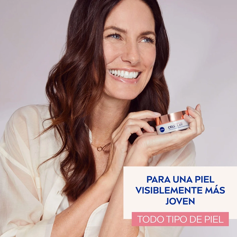 CREMA NIVEA GEL ANTIEDAD DÍA HYALURON CELLULAR FILLER ELASTICIDAD ANTIGRAVEDAD SPF 30 50 ML - 4
