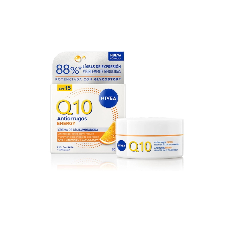 CREMA FACIAL NIVEA HIDRATANTE DÍA Q10 ENERGY SPF 15 50 ML - 1