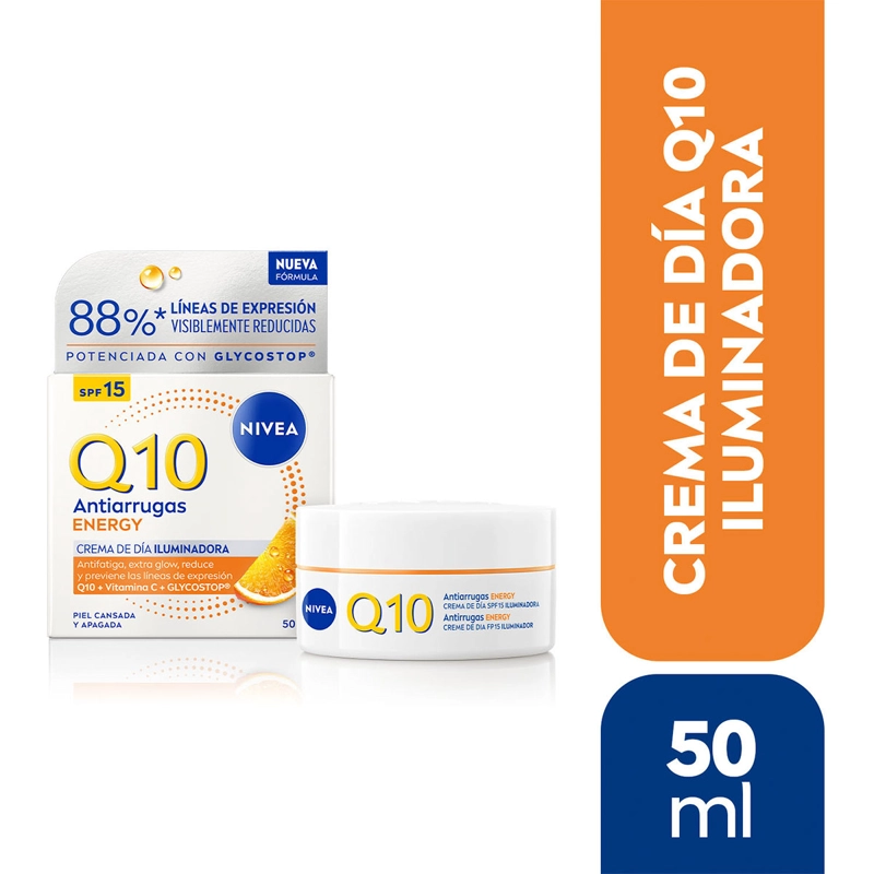CREMA FACIAL NIVEA HIDRATANTE DÍA Q10 ENERGY SPF 15 50 ML - 2