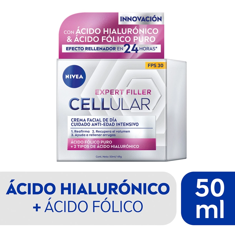 CREMA NIVEA GEL ANTIEDAD DÍA CELLULAR SPF 30 50 ML - 2