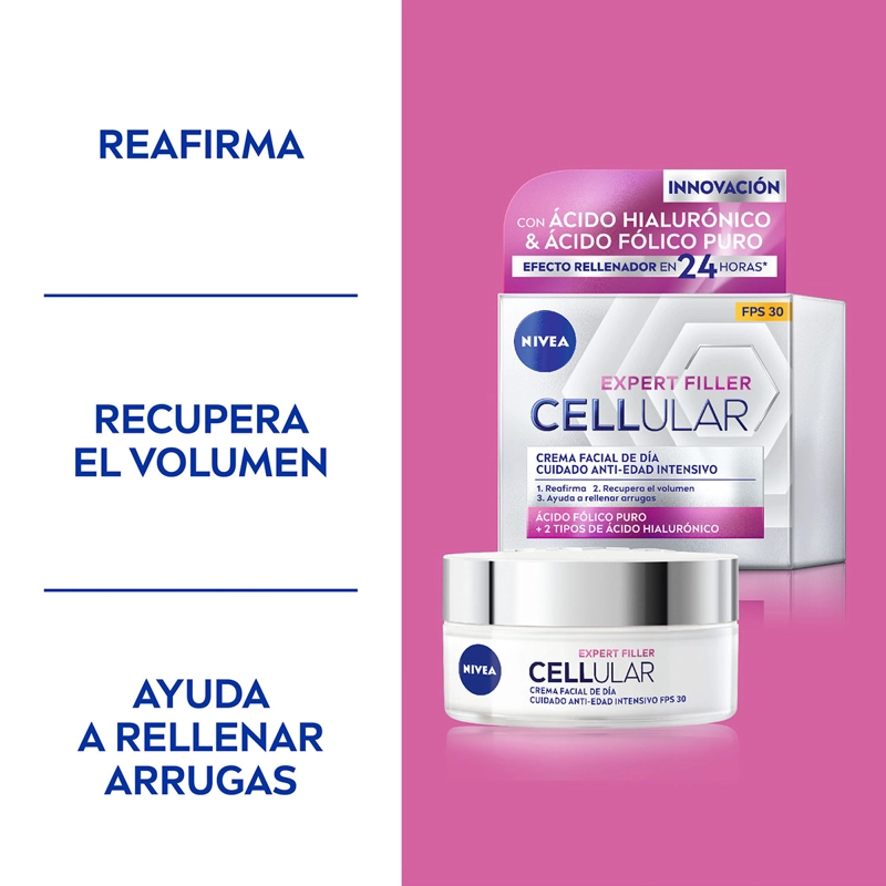CREMA NIVEA GEL ANTIEDAD DÍA CELLULAR SPF 30 50 ML - 4