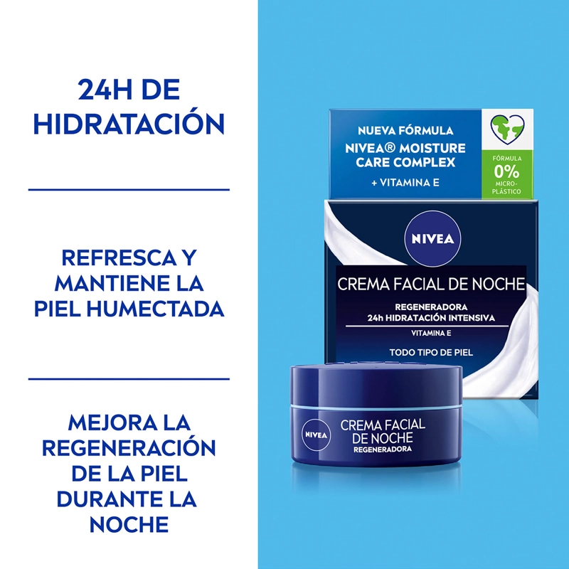 CREMA FACIAL NIVEA HIDRATANTE NOCHE REGENERADORA 50 ML - 3