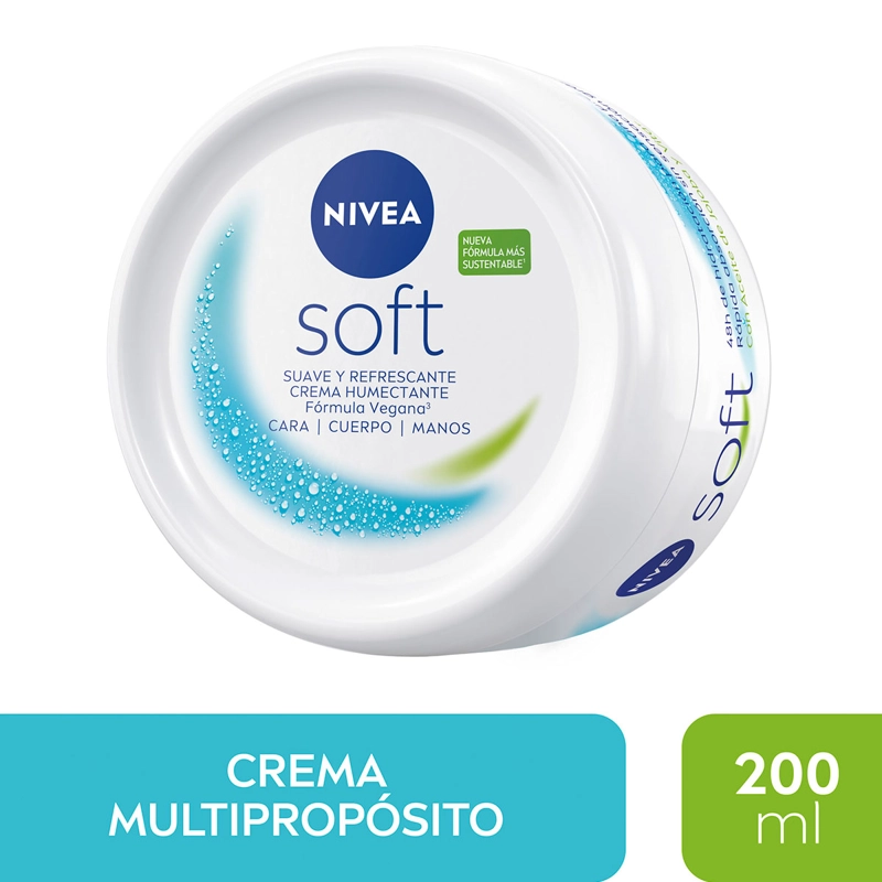 CREMA CORPORAL NIVEA HIDRATANTE MULTIPROPÓSITO SOFT 200 ML - 2